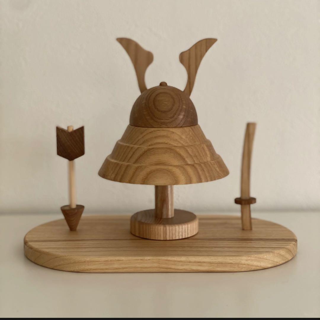 木製かぶとセット