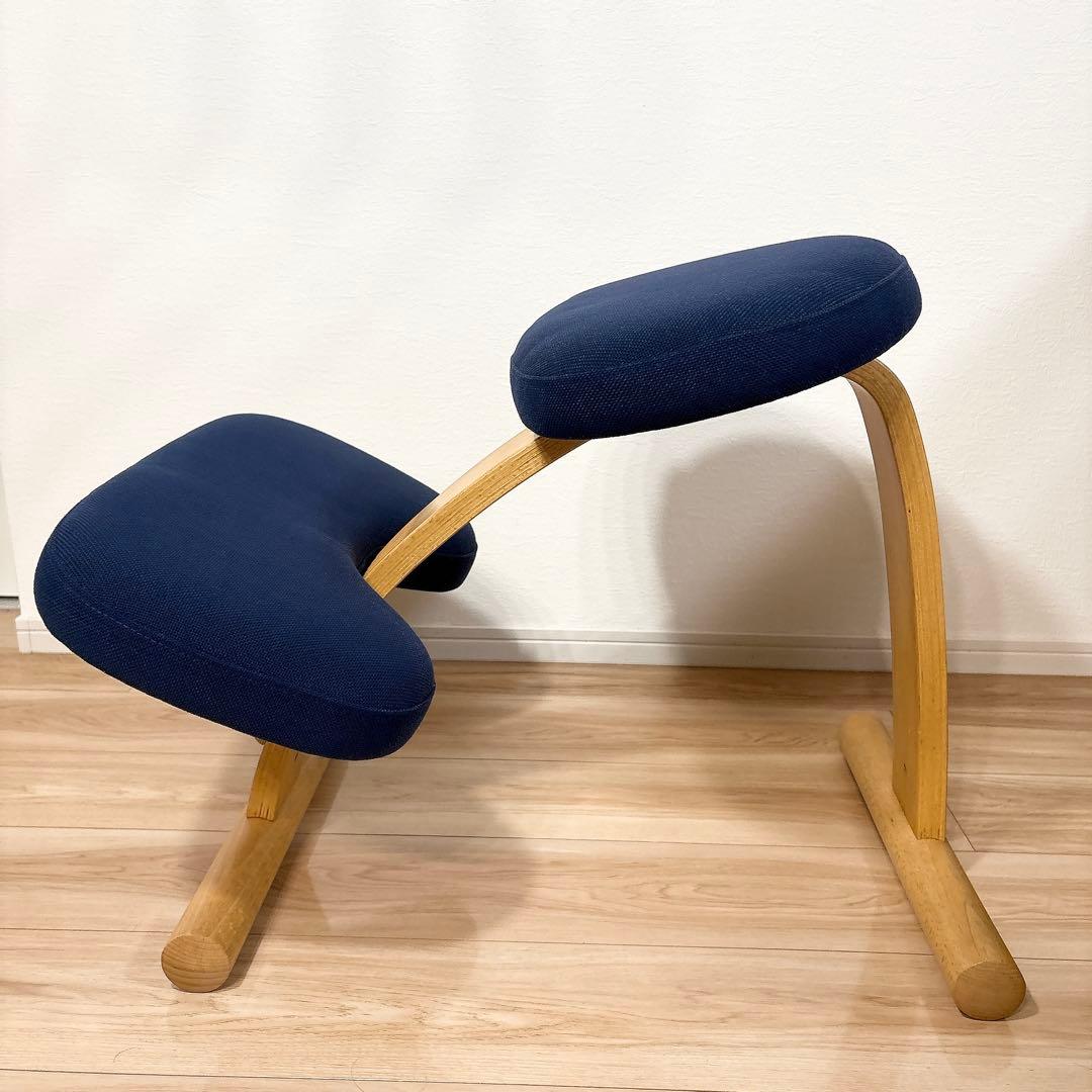 ✨良品✨ バランスチェア バランスイージー ネイビー 取扱説明書付き 送料無料