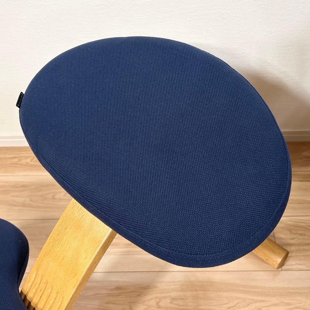 ✨良品✨ バランスチェア バランスイージー ネイビー 取扱説明書付き 送料無料