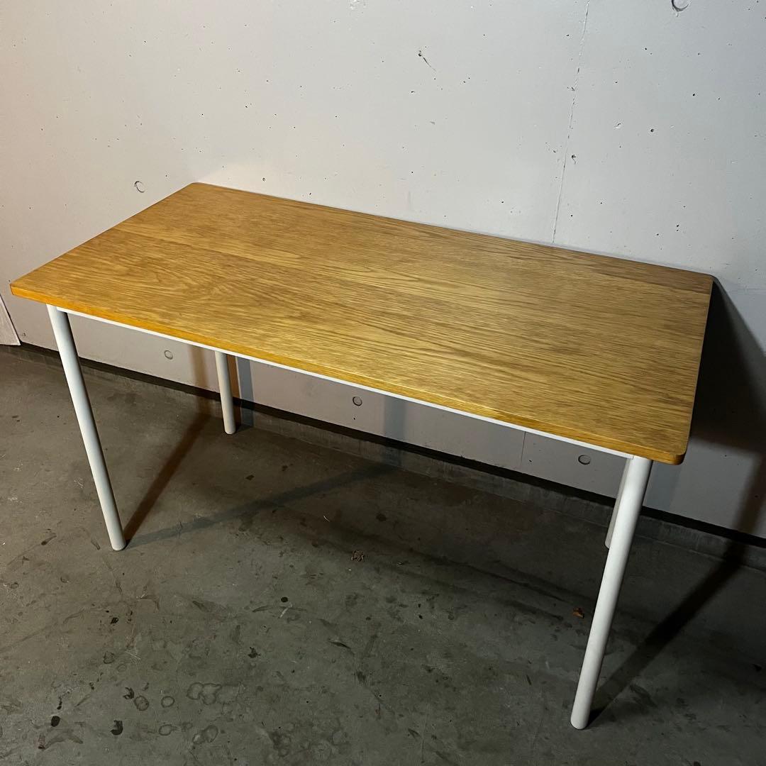 ku★無印 システムデスク・オーク材天板・幅１２０ｃｍ