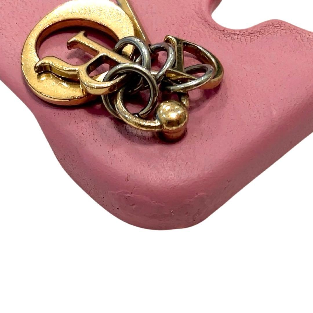 クリスチャンディオール iPhone16 スマホケース カナージュ ピンク ロゴ