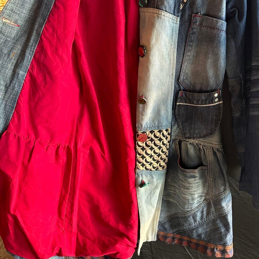 Desigual デジグアル デニムジャケット再構築 パッチワーク リメイク古着
