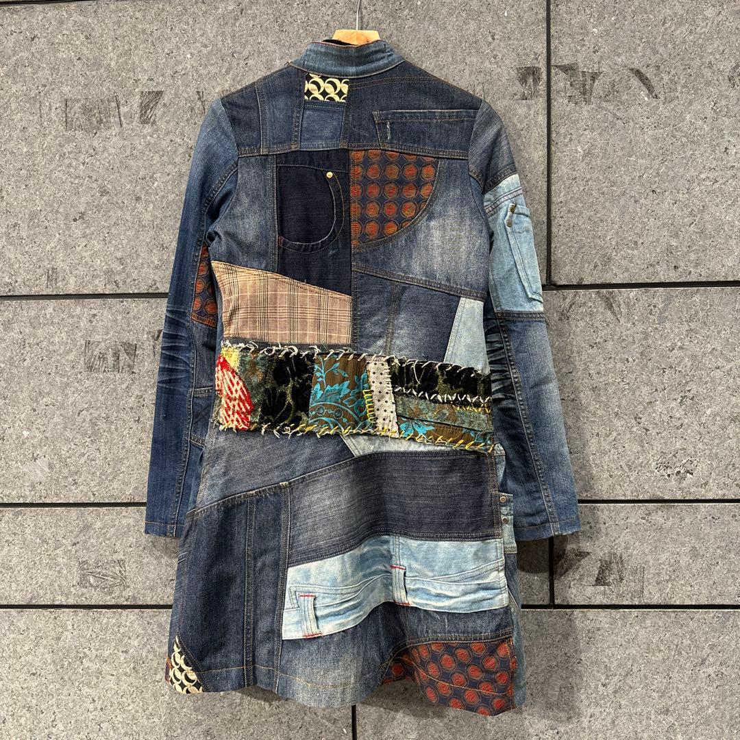 Desigual デジグアル デニムジャケット再構築 パッチワーク リメイク古着