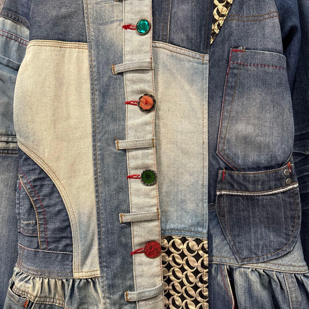 Desigual デジグアル デニムジャケット再構築 パッチワーク リメイク古着