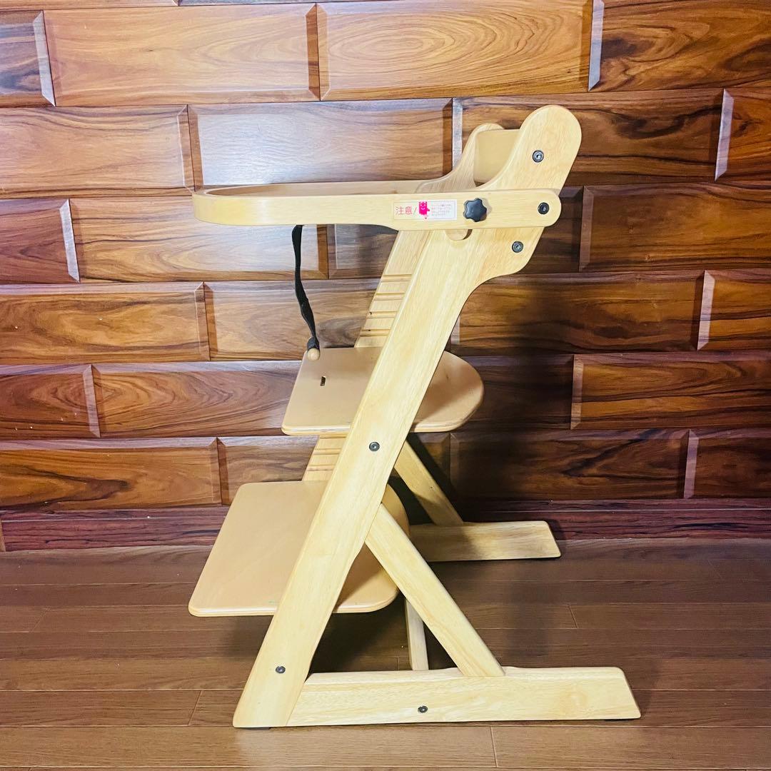 超美品 大和屋 ヤマトヤ すくすく スリムフィット チェア テーブル ガード付