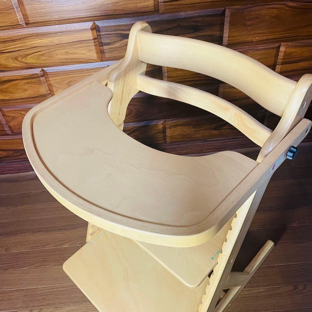 超美品 大和屋 ヤマトヤ すくすく スリムフィット チェア テーブル ガード付