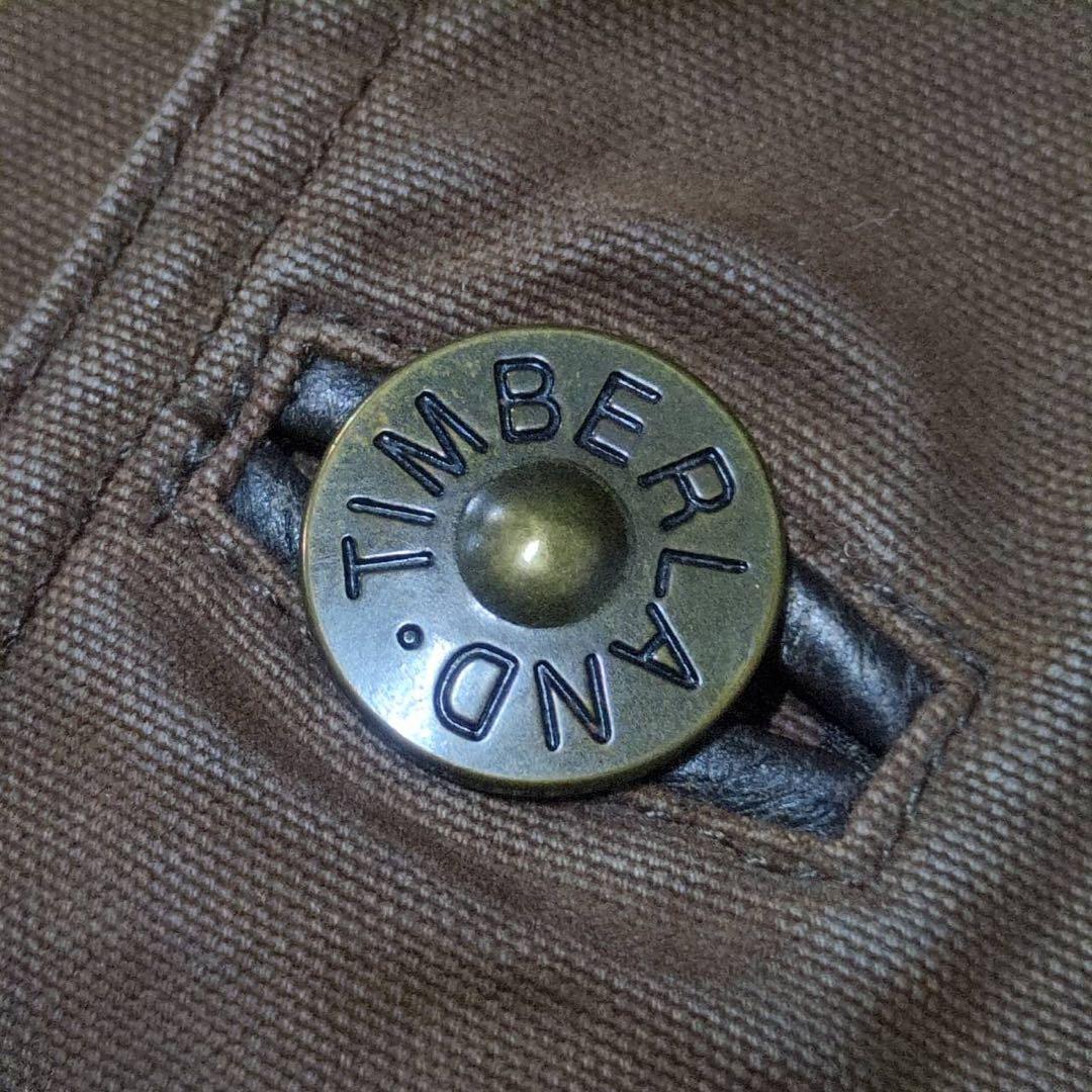 00s 2003's Timberland ハンティングジャケット　襟レザー