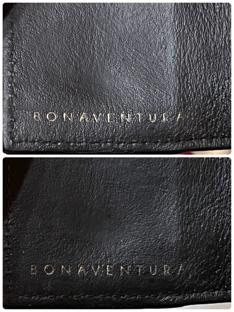 ボナベンチュラ　4連　キーケース　ゴールド金具　キーリング　シボ革