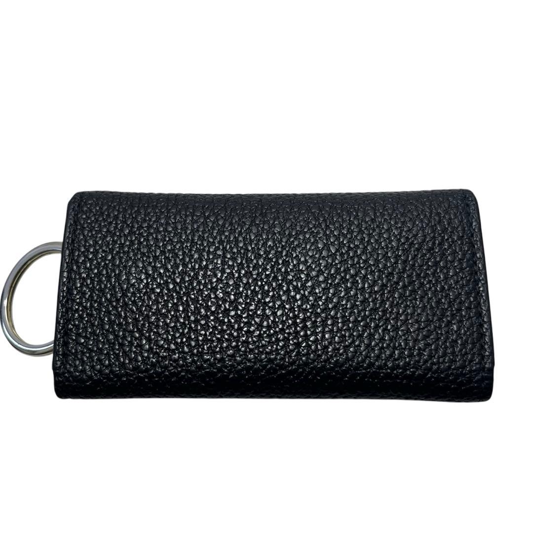 ボナベンチュラ　4連　キーケース　ゴールド金具　キーリング　シボ革