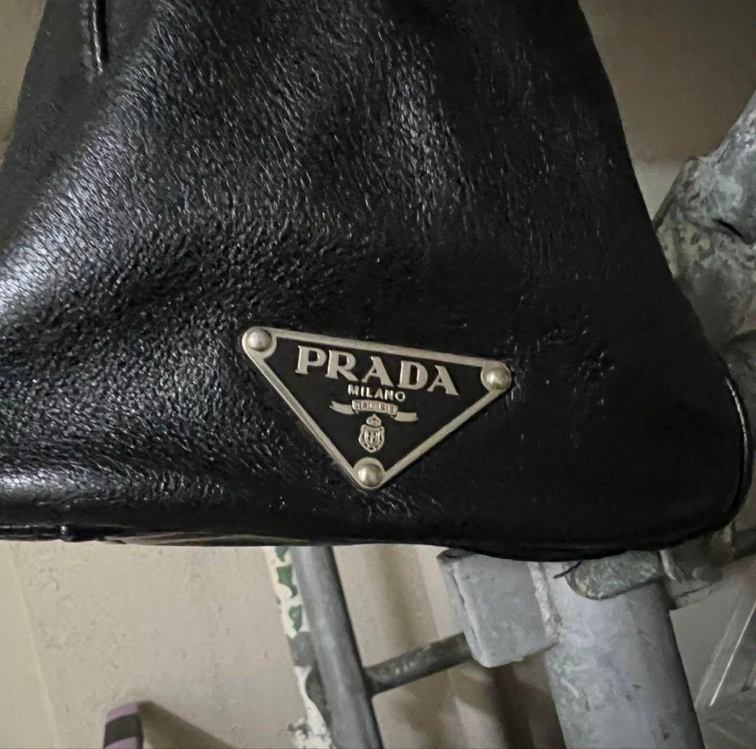 バッグ PRADA archive leather one shoulder bag
