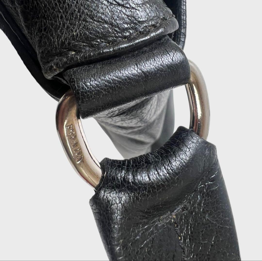 バッグ PRADA archive leather one shoulder bag