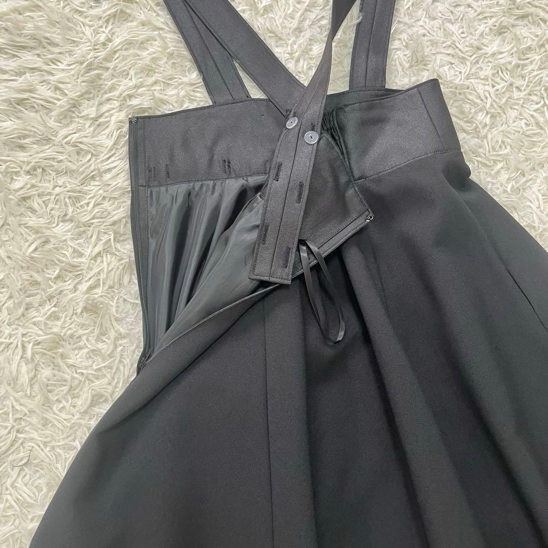 美品✨エルアンノアール　ブラックショートジャケットハイウエストスカート150