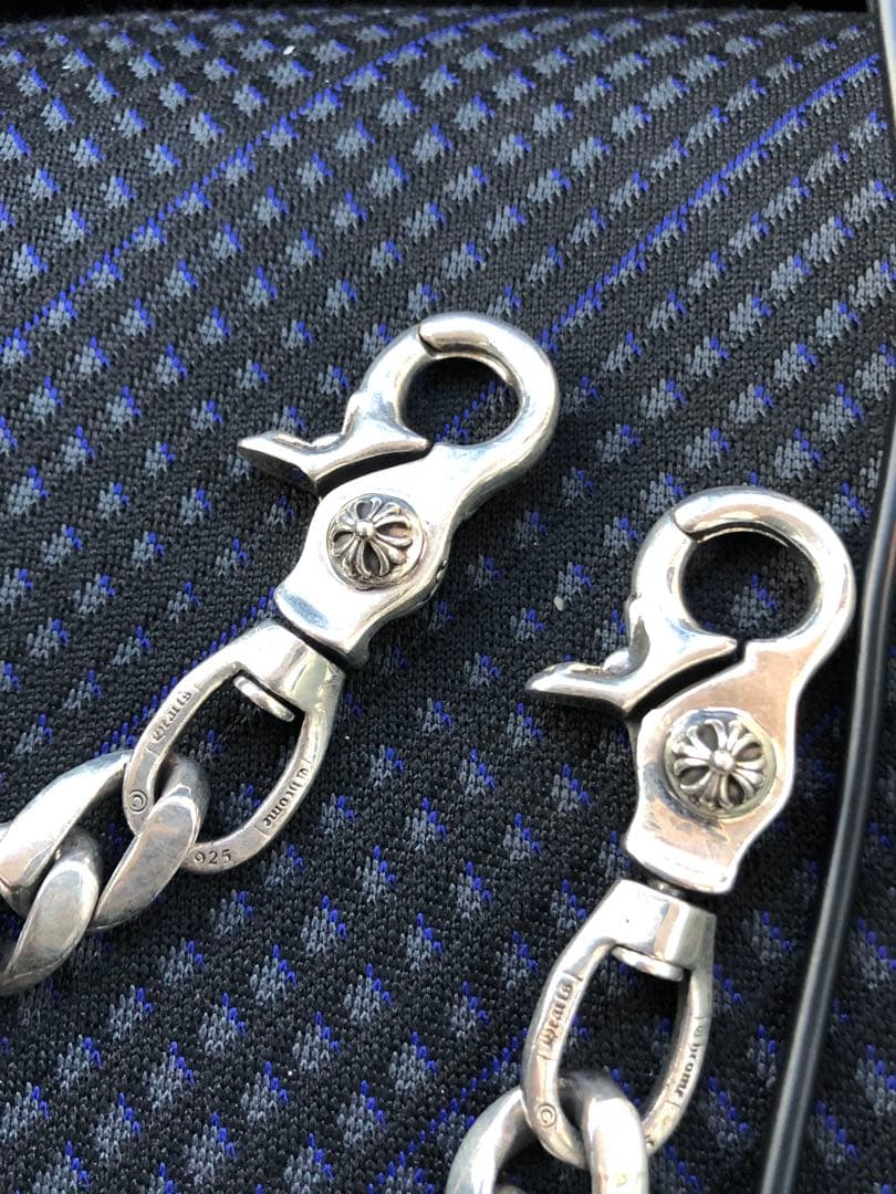 クラシックチェーン　ダブルクリップ　ウォレットチェーン