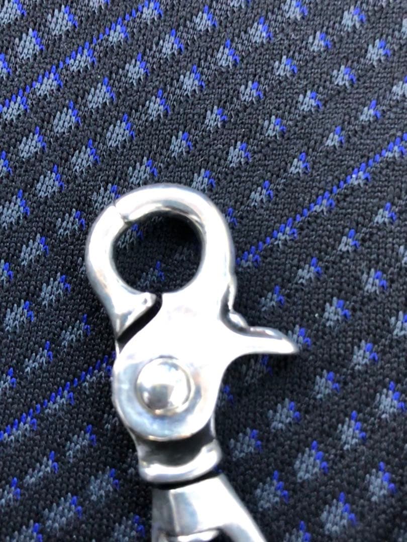 クラシックチェーン　ダブルクリップ　ウォレットチェーン