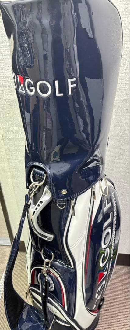 23区GOLF キャディバッグ ネイビー/ホワイト
