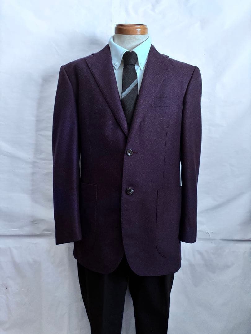 LANVIN ランバン　コレクション高級　フランネル　ジャケット 極美品　48