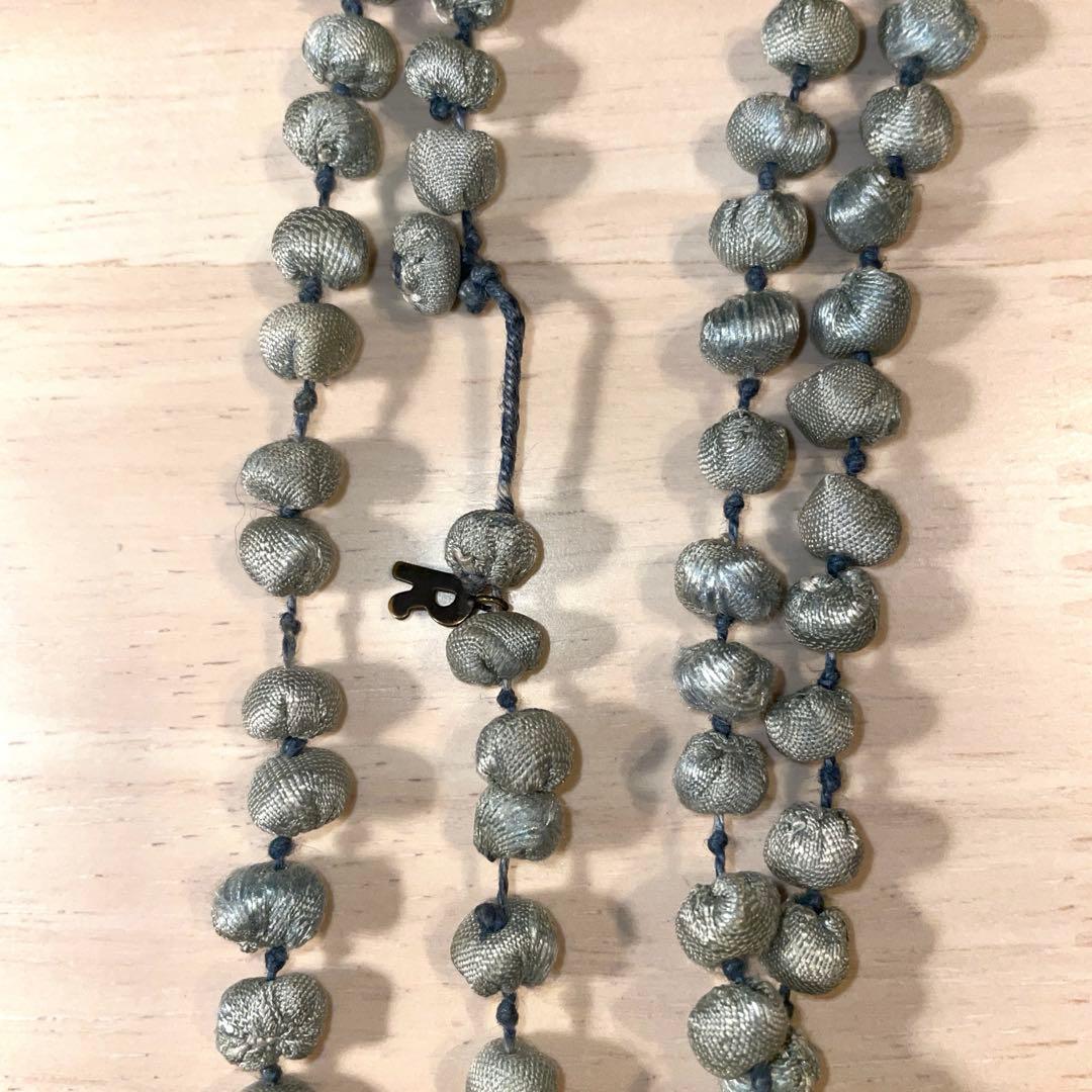 45R シルクシャンタンロングネックレス