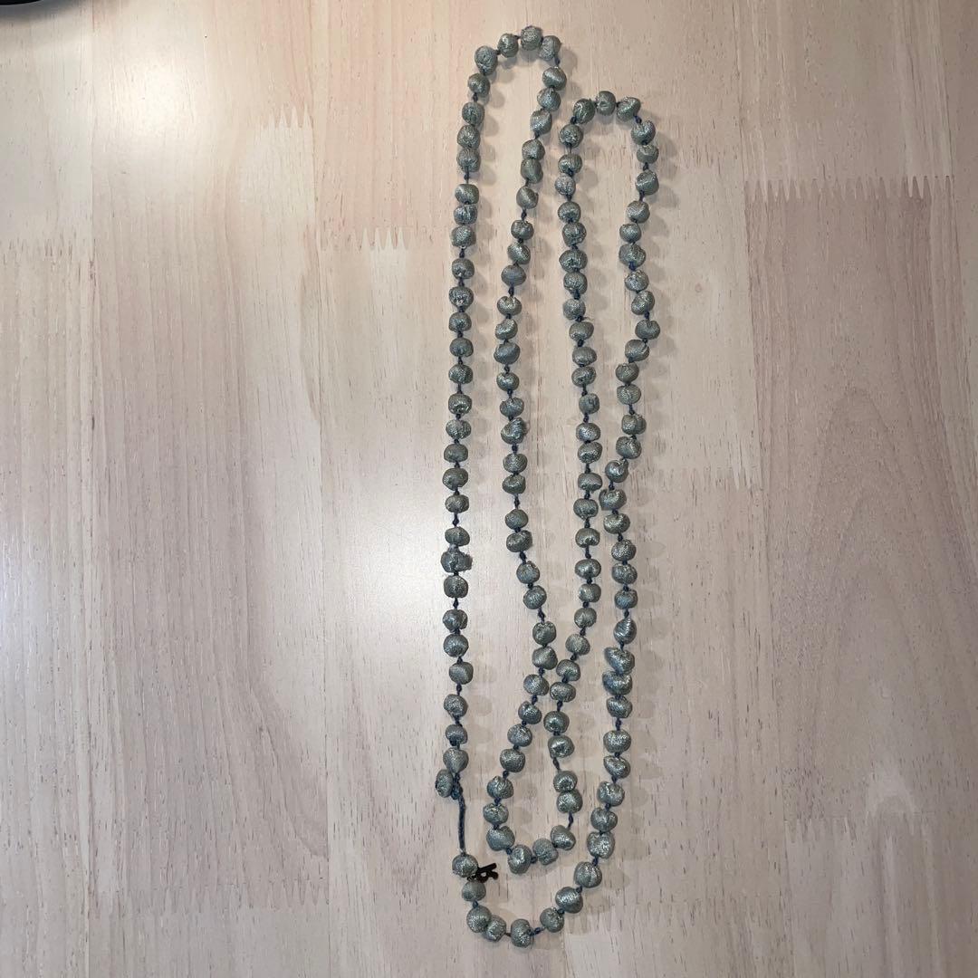 45R シルクシャンタンロングネックレス