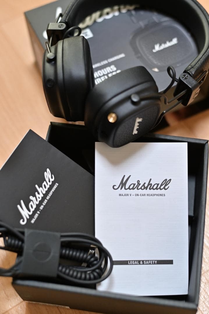 【国内正規品】Marshall Major V ワイヤレスヘッドホン（ブラック）