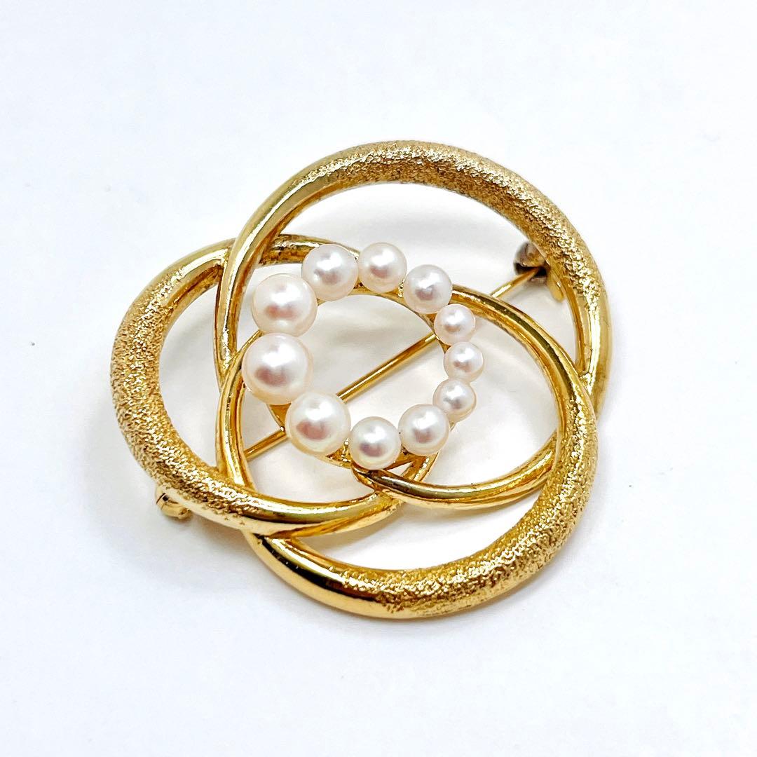 田崎真珠　TASAKI タサキ アコヤパール　ブローチ　コサージュ