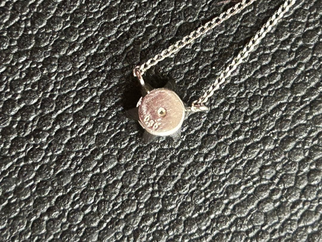 一粒ダイヤネックレス　造幣局刻印プラチナ850チェーン　0.3カラットダイヤ