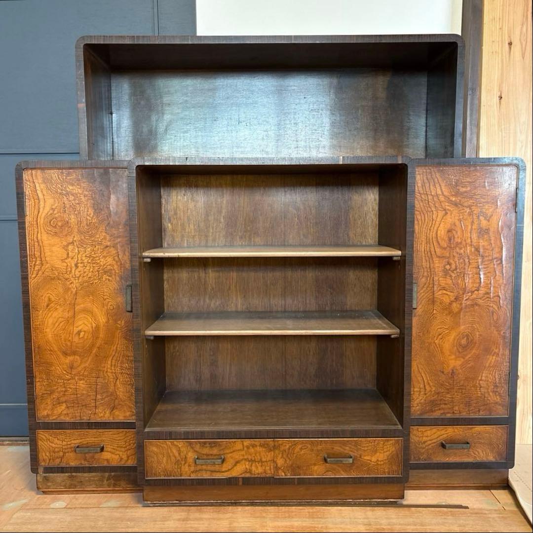 アンティーク 本棚 シェルフ 昭和レトロ 飾り棚 ヴィンテージ 古家具