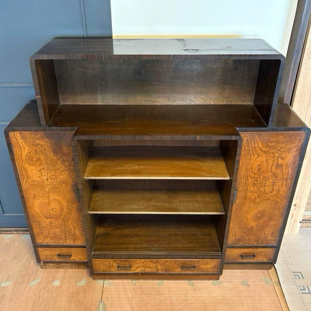 アンティーク 本棚 シェルフ 昭和レトロ 飾り棚 ヴィンテージ 古家具