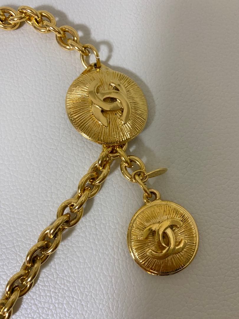 CHANEL シャネル　ココマーク チェーンベルト ゴールド
