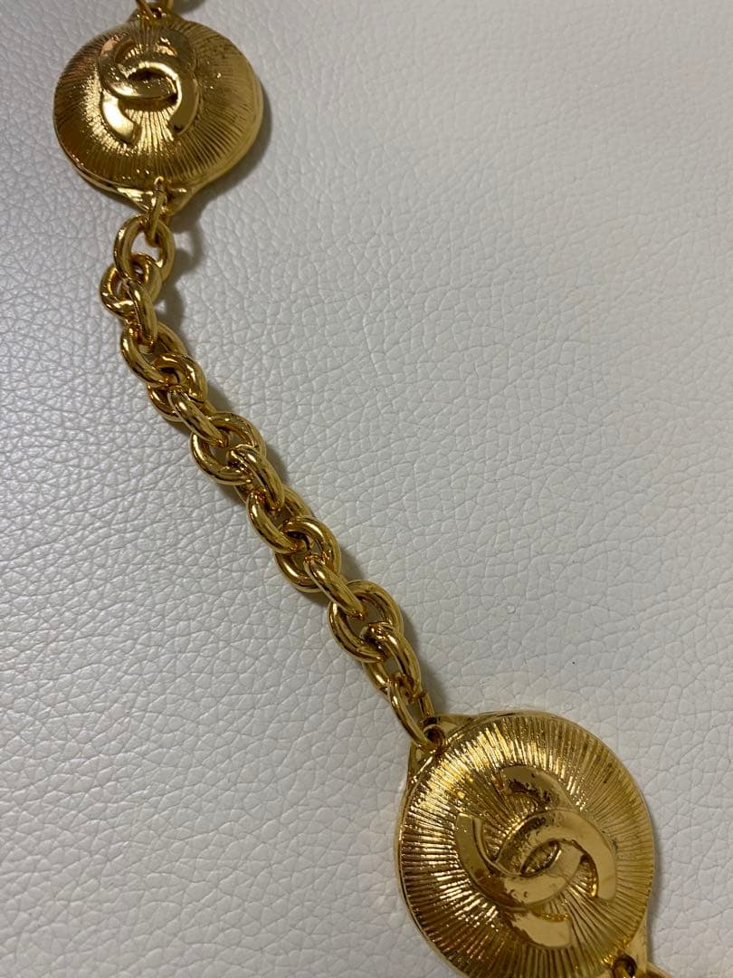CHANEL シャネル　ココマーク チェーンベルト ゴールド