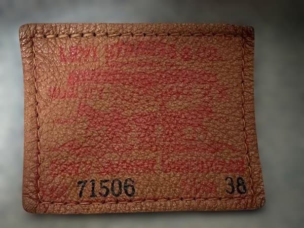 d*n様 LEVI'S 71506-XX BigE 1st復刻 Gジャン 38