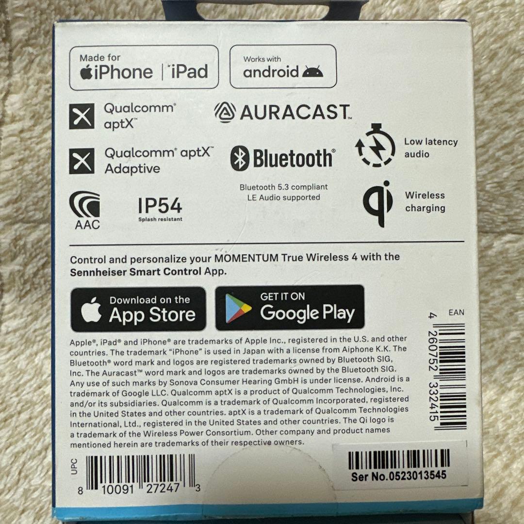 ゼンハイザー モメンタム トゥルーワイヤレス 4