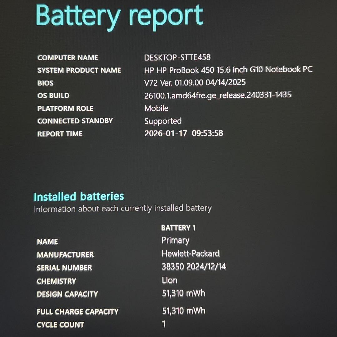 極美品 PROBOOK 450 G10 第13世代 i5 16GB メーカー保証