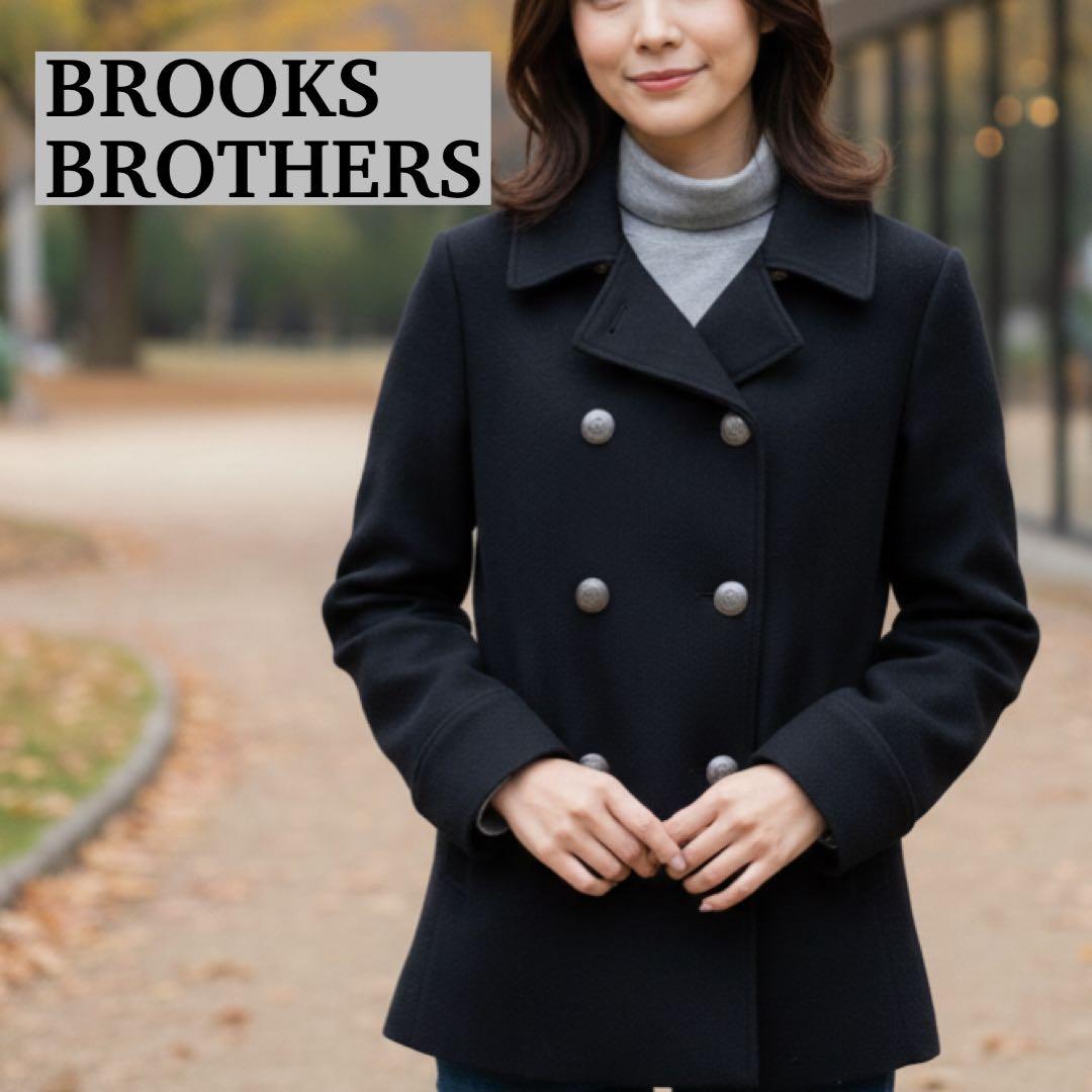 ゆいたん美品 ブルックスブラザーズ ピーコート ダブル 金ボタンM
