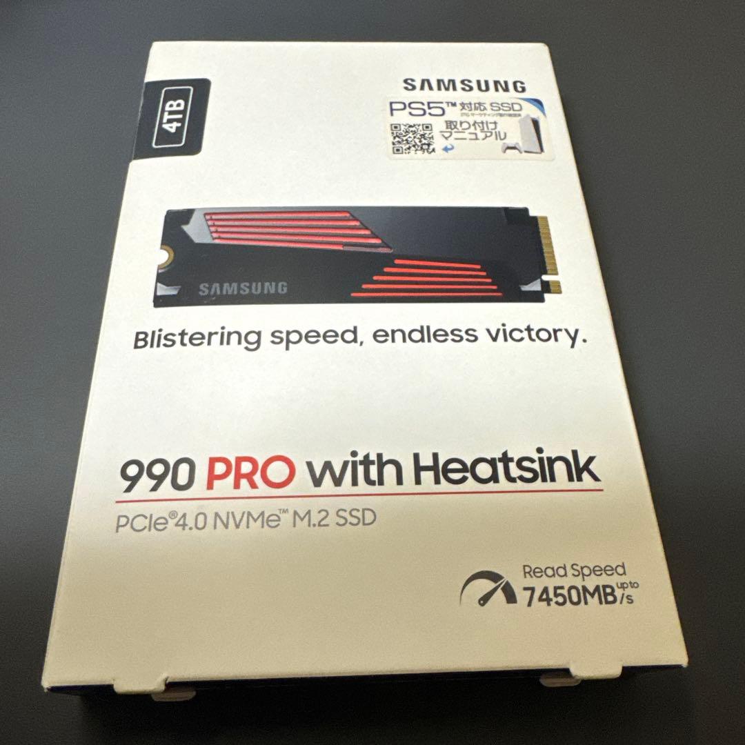 内蔵型SSD Samsung 990 PRO with Heatsink 4TB