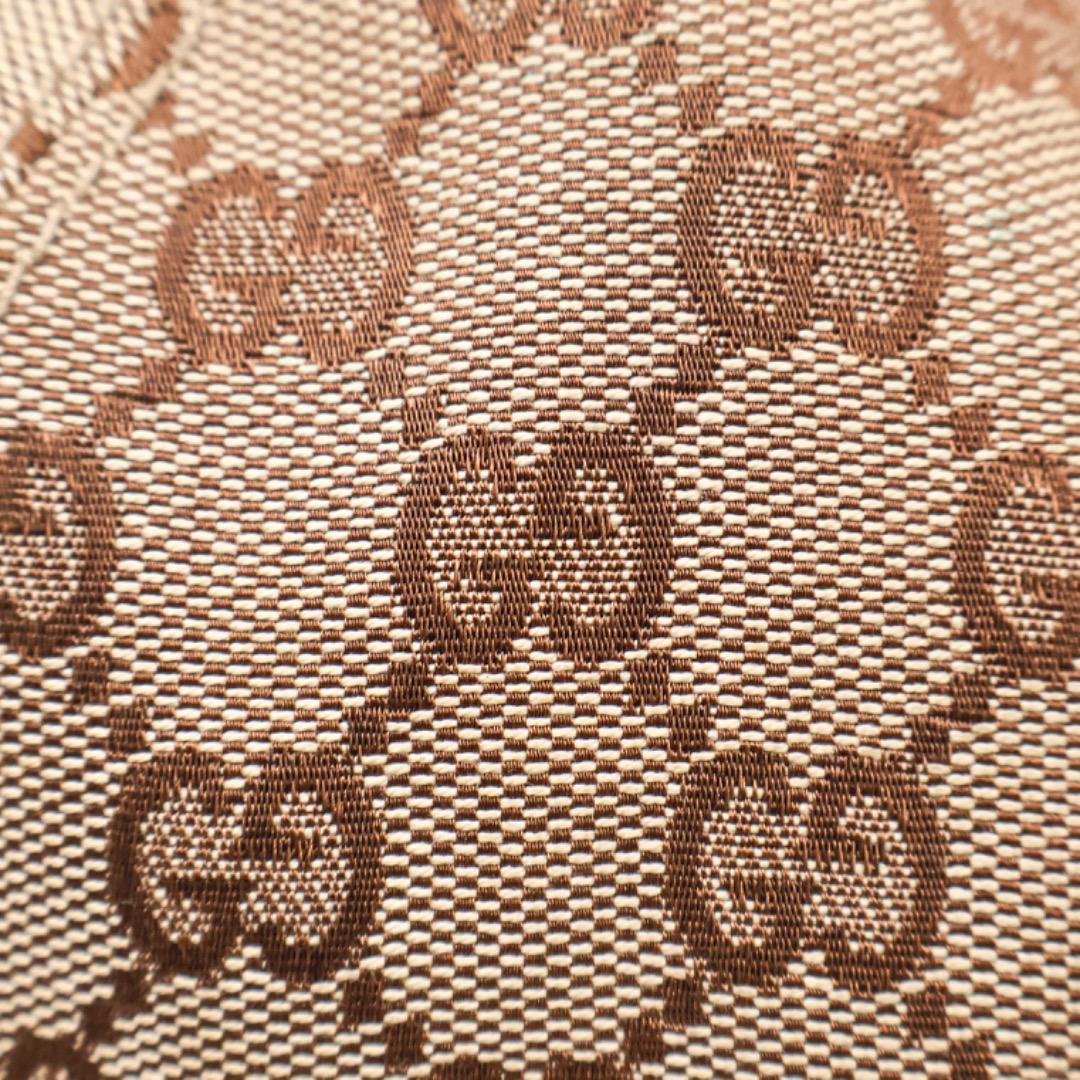 H3042P◾️グッチ　GG柄キャンバス　シェリーライン レザー切替ハンチング