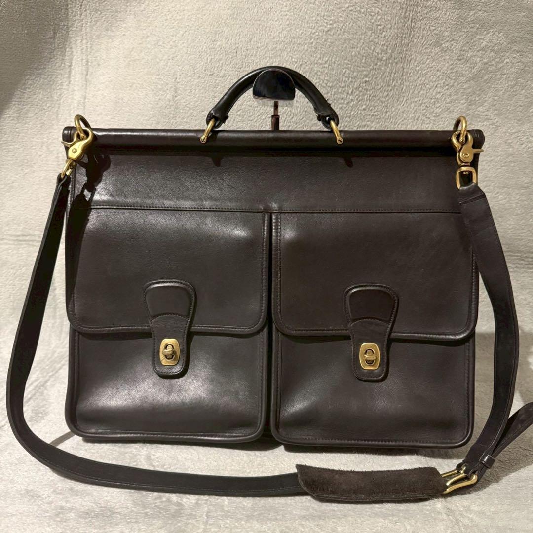 バッグ Old Coach Metropolitan Brief Bag Black