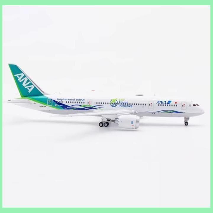 新品 ANA グリーンジェット Boeing787-8 1/400 スタンド付