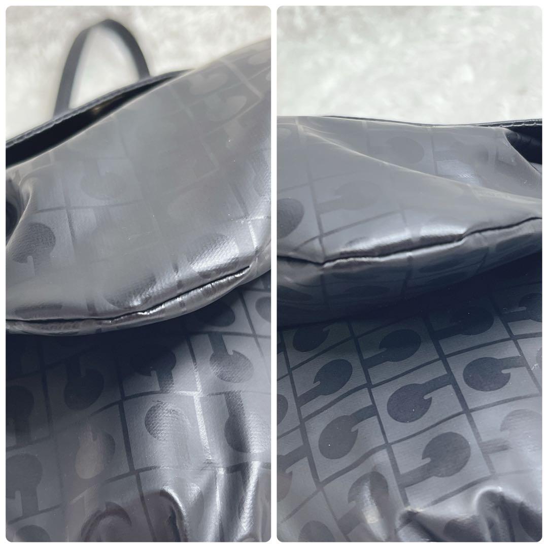 未使用級✨GHERARDINI ワンショルダーバッグ ナイロン ブラック 総柄