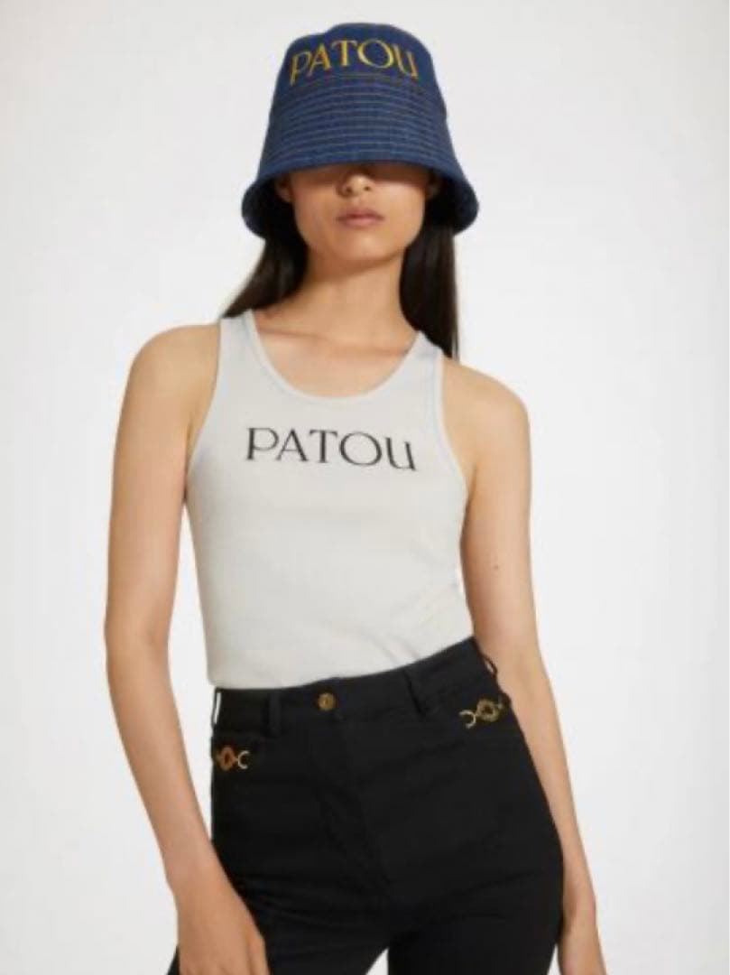 [新品未使用タグ付き] PATOU オーガニックコットンデニム製バゲットハット