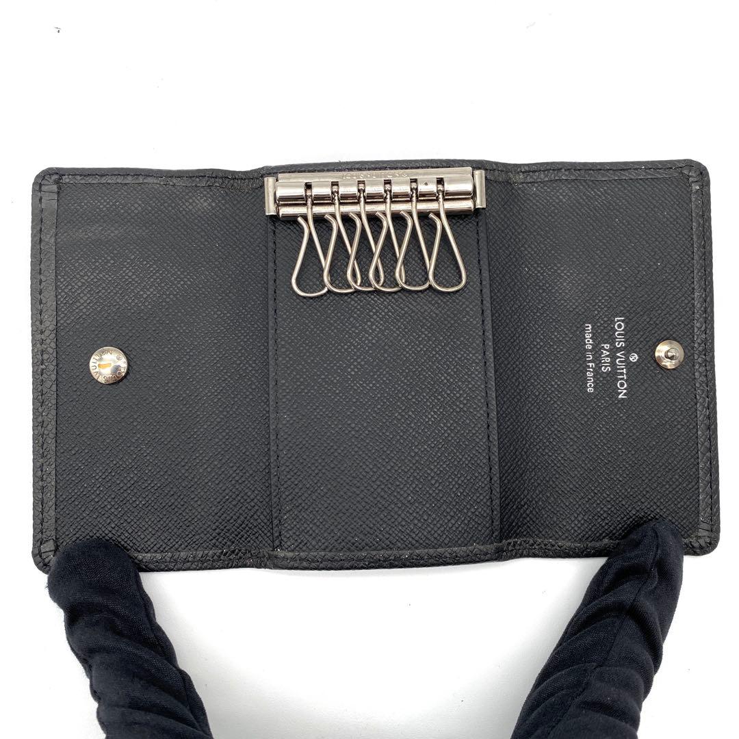 ルイヴィトン キーケース ミュルティクレ6 タイガ ブラック メンズ