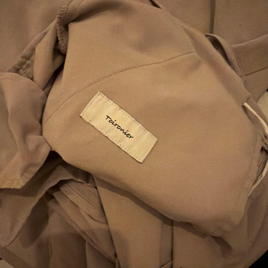 年末までの出品　ベージュ ワイドパンツ トワロニエ