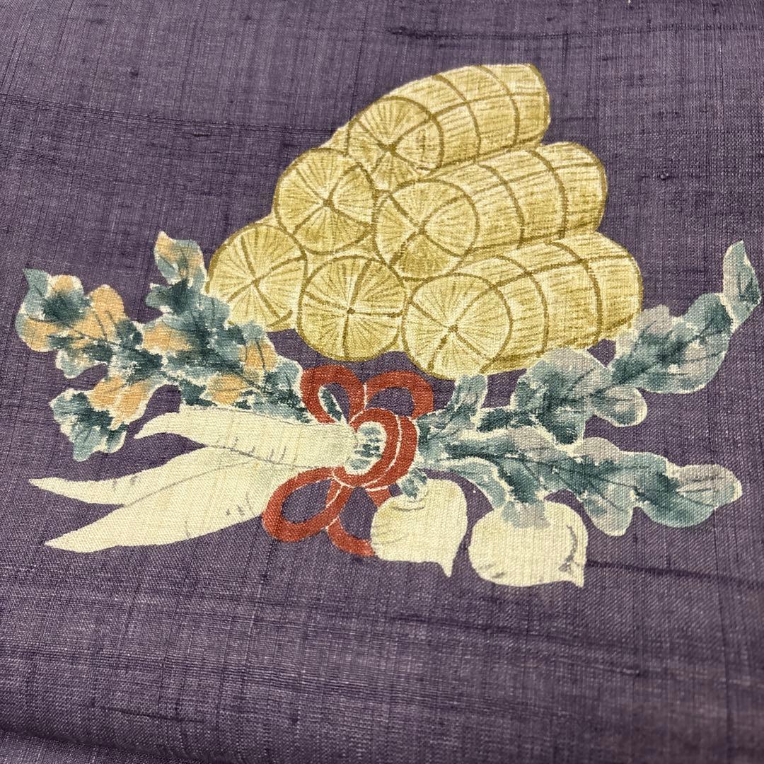 ぽ*よ様 名古屋帯　パープル　紫　藤色