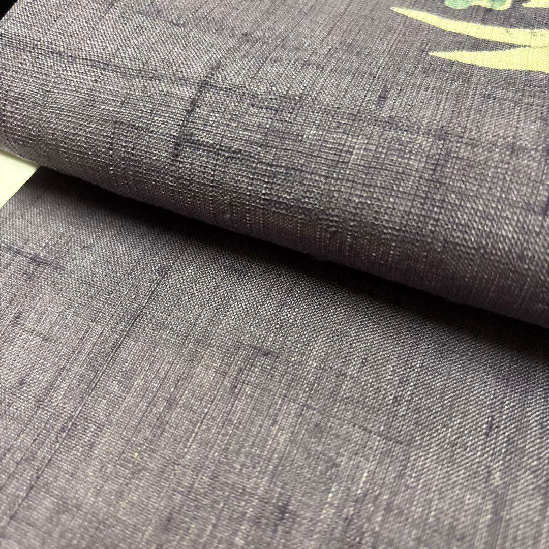 ぽ*よ様 名古屋帯　パープル　紫　藤色