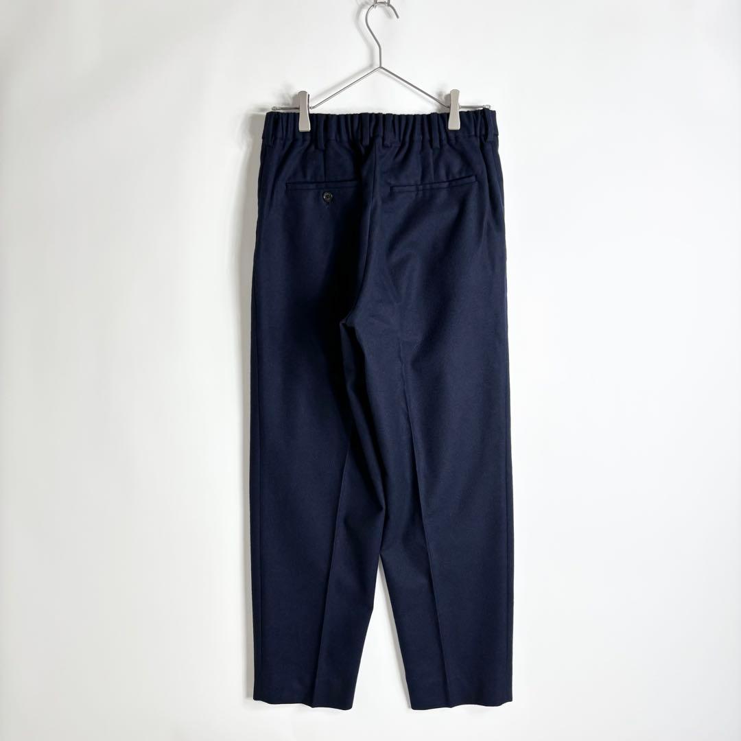 MARKAWARE 日本製 ウールフランネル ペグトップ パンツ ネイビー 3