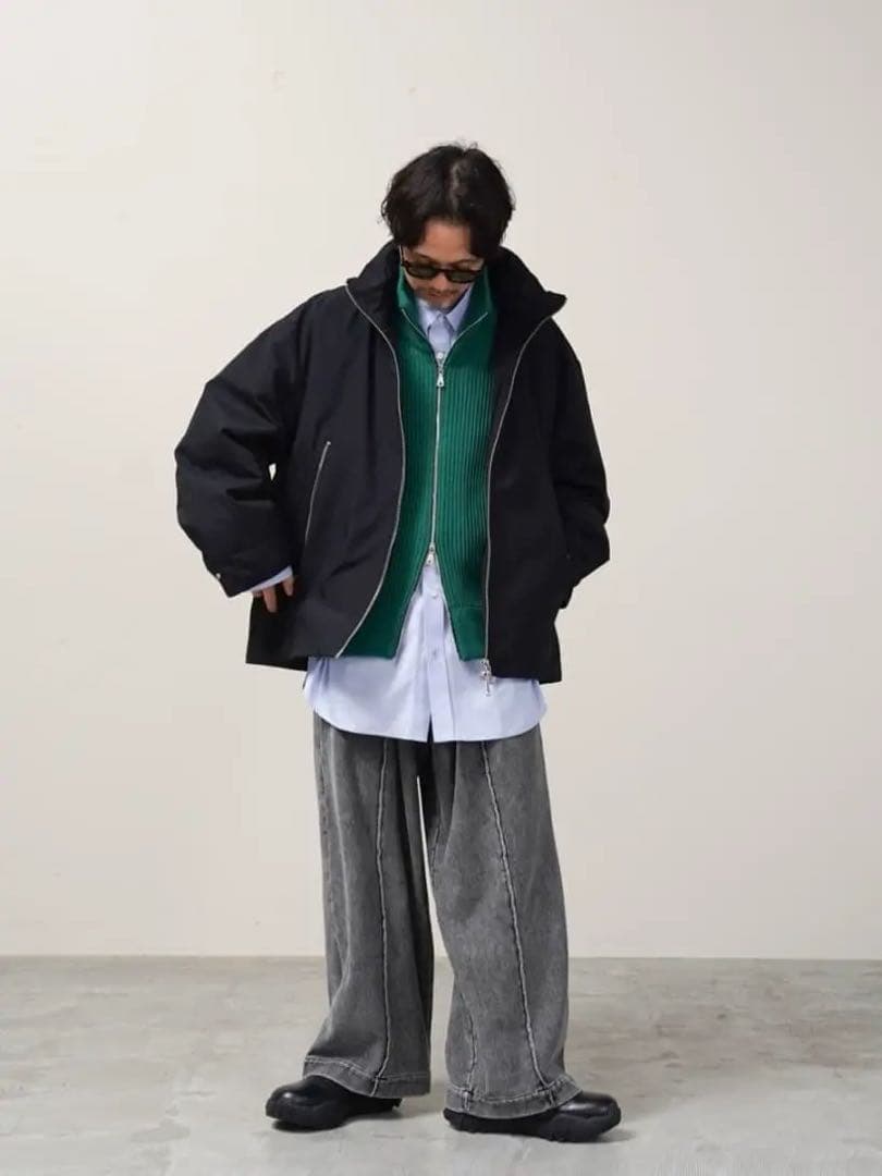 大人気　MAISON SPECIAL ケミカルスウェットワイドパンツ