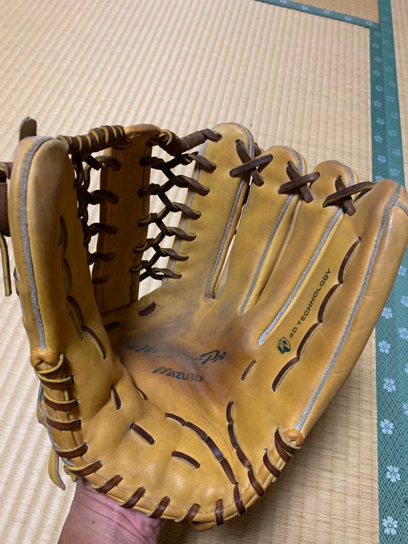 Mizuno Pro 硬式？軟式？野球グローブ 黄土色