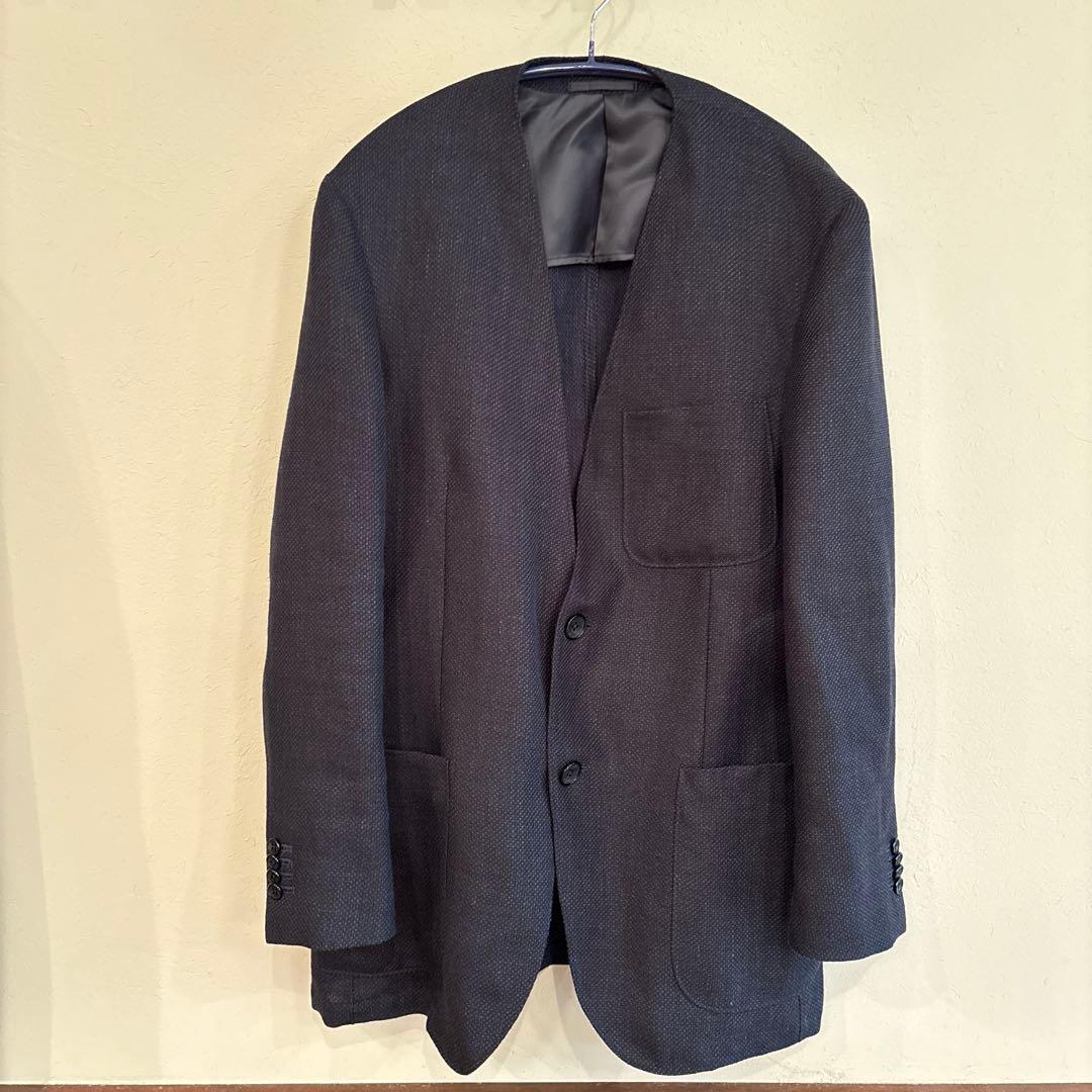 belvest ベルベスト　ノーカラージャケット　50