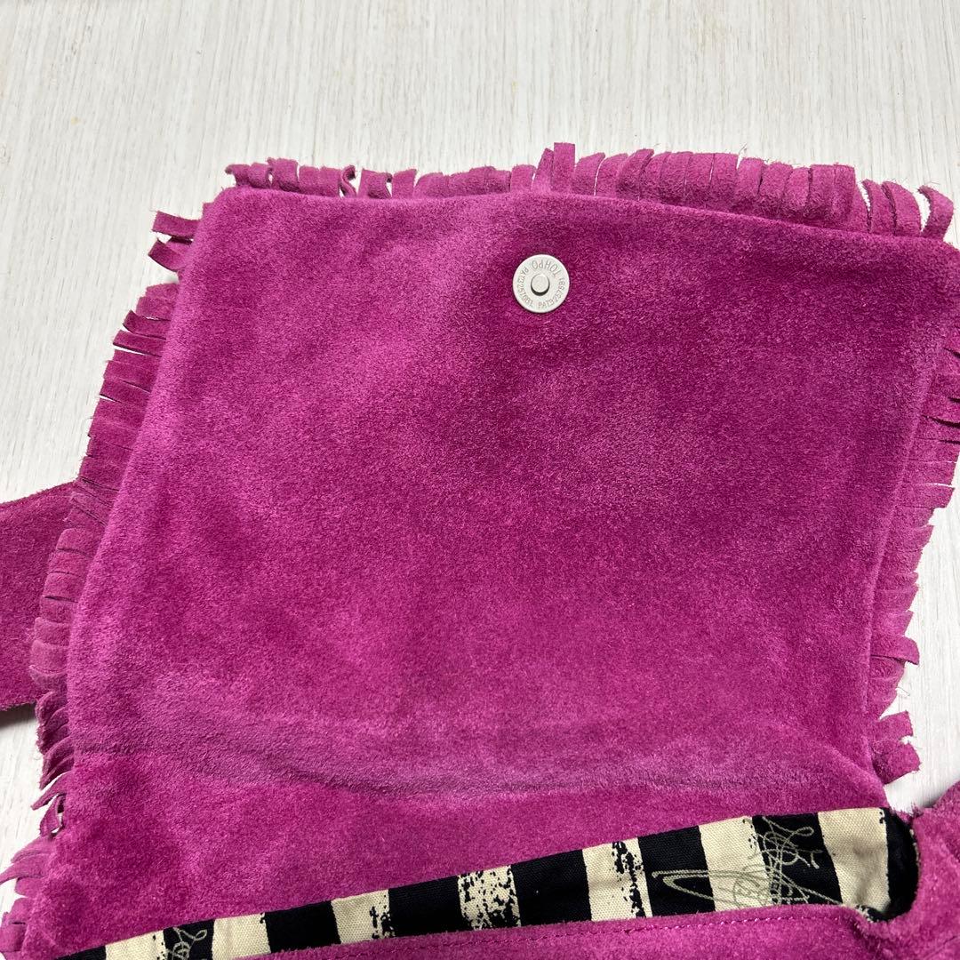 ヴィヴィアン スエード ショルダーバッグ ピンクパープル系 変形 レア