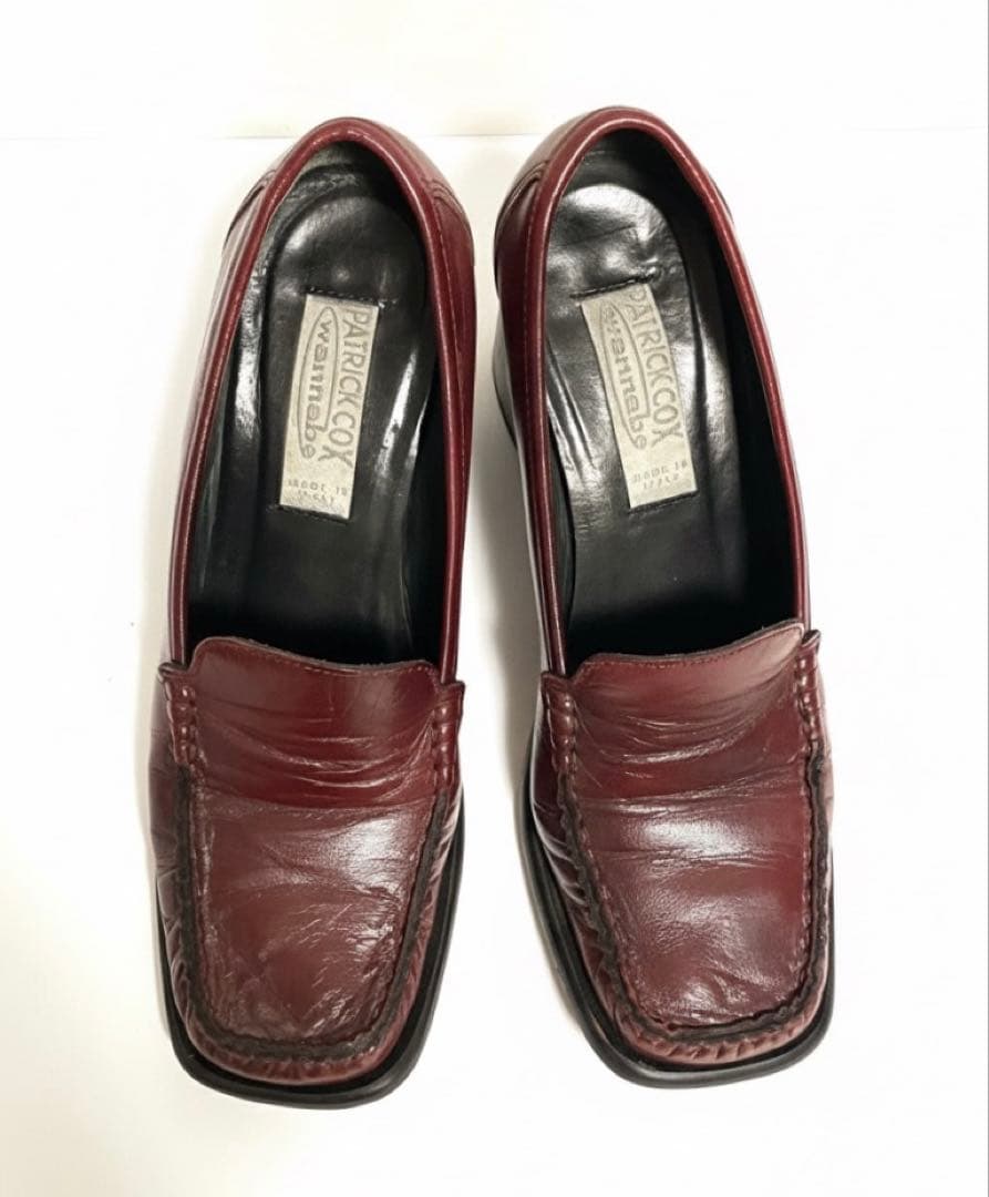 パトリックコックス Wannabeローファー ボルドー 38 1/2 イタリア製