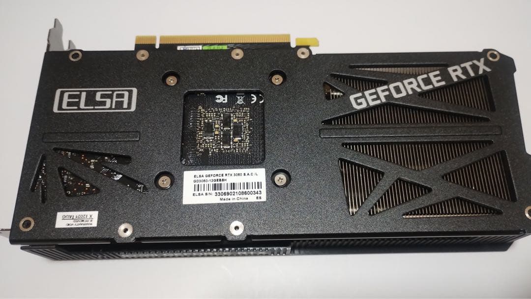 グラフィックボード・グラボ・ビデオカード ELSA GeForce RTX3060 S.A.C /L 12GB